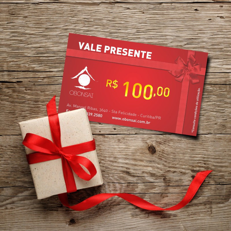 Vale presente 100 reais